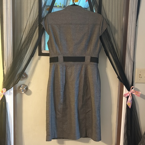 Black and White Button-down Calvin Klein Dress - Picture 4 of 6